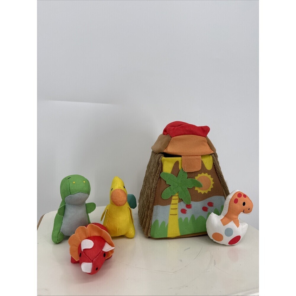 Carters Baby Volcano Plush Play Set With Small Plush Dinosaurs Pretend Preschool